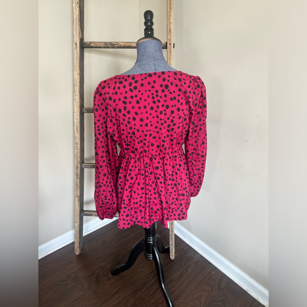 Dalmation print flowy top NWOT - Picture 6 of 9